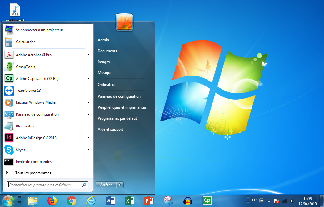 Interface Windows 7